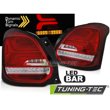 Осветление SUZUKI SWIFT VI 17- RED WHITE LED SEQ | race-shop.bg