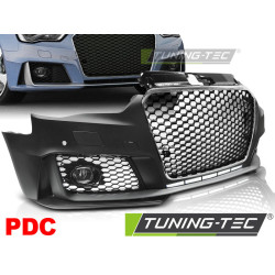 ПРЕДНА БРОНЯ SPORT CHROME ЧЕРНИ PDC за AUDI A3 12-16