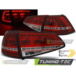 LED Задни стопове SPORT RED WHITE SEQ за VW GOLF 7 13-17