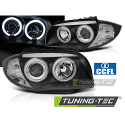 ФАРОВЕ АНГЕЛСКИ ОЧИ CCFL ЧЕРНИ за BMW 1 E87/E81/82/88 04-11