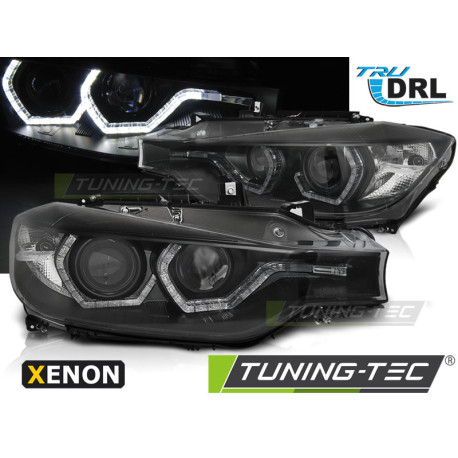 Осветление XENON ФАРОВЕ АНГЕЛСКИ ОЧИ LED DRL ЧЕРНИ за BMW F30/F31 10.11 - 05.15 | race-shop.bg
