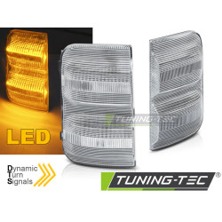 СТРАНИЧНИ МИГАЧИ В ОГЛЕДАЛОТО WHITE LED SEQ за PEUGEOT BOXER / FIAT DUCATO / CITROEN JUMPER