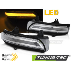 СТРАНИЧНИ МИГАЧИ В ОГЛЕДАЛОТО WHITE LED SEQ за TOYOTA LAN CRUISER 150 09-