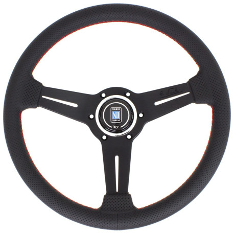 Волани Спортен волан с 3 спици Nardi Classic ND33, 330мм, кожа, отстъп 25мм, черен | race-shop.bg