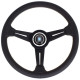 Волани Спортен волан с 3 спици Nardi Classic ND34, 340мм, кожа, перфорирана кожа, отстъп 40мм, черен | race-shop.bg