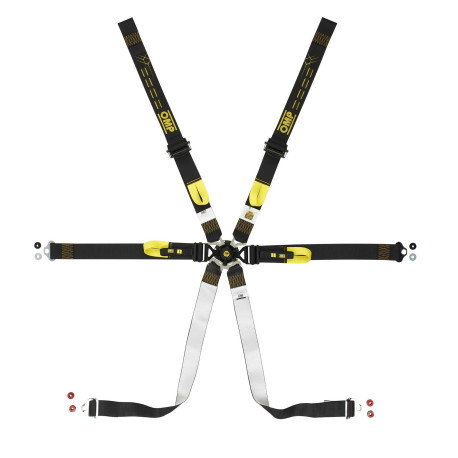 Предпазни колани и аксесоари FIA 6 точкови предпазни колани OMP ONE 2 ENDURANCE Pull down, черен | race-shop.bg