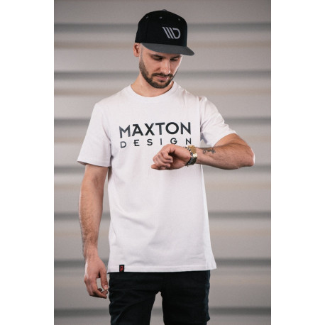 Тениски Мъжка тениска MAXTON DESIGN, бял | race-shop.bg