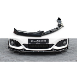 MAXTON DESIGN преден сплитер + клапи за BMW 1 M-Pack / M140i F20 Facelift, гланц черен, V5
