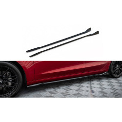 MAXTON DESIGN дифузьори за прагове на Tesla Model 3 Project Highland(Facelift), гланц черен, V1