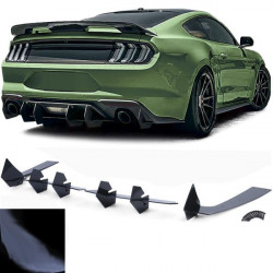 RACES заден дифузьор (Sport Cup) за Ford Mustang GT MK6 from 14, гланц черен РАЗОПАКОВАН