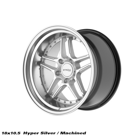 ALU disky STROM STROM DS-05 wheel 18x10.5 5x120 72.6 ET10, Hyper Silver / Polished Dish | race-shop.bg
