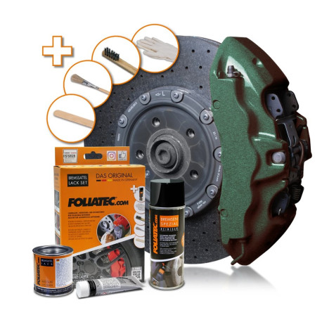 Боя за спирачни челюсти Комплект боя за спирачни апарати Foliatec, Green Hell Metallic | race-shop.bg