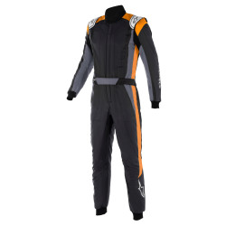 FIA състезателен гащеризон ALPINESTARS GP Pro Comp V2, черен/сив/оранжев/флуо