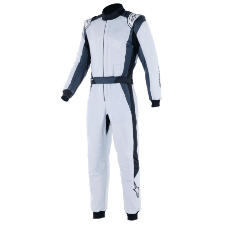 Гащеризони Alpinestars FIA race гащеризон GP Pro Comp V2, Сребристо/синьо/асфалтово тъмно | race-shop.bg