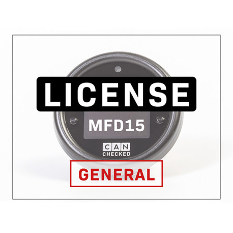 CANCHECKED display CANchecked license Лиценз Full Unlock (LiveLogging, Ethanol, MPP2, CANswitch) за MFD15 | race-shop.bg