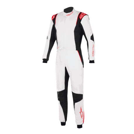 Гащеризони FIA състезателен гащеризон ALPINESTARS GP Tech V4, бял/черен/червен | race-shop.bg