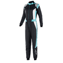 Alpinestars FIA race гащеризон Women Stella GP Pro Comp V2, Черно/тюркоазено/бяло