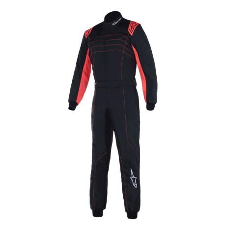 Гащеризони Alpinestars FIA състезателен гащеризон KMX-9 V3, Black/Red Fluo | race-shop.bg