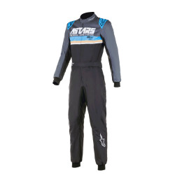 Alpinestars FIA race гащеризон KMX-9 V3 Graphic 4, Черен/циан/жълт флуор