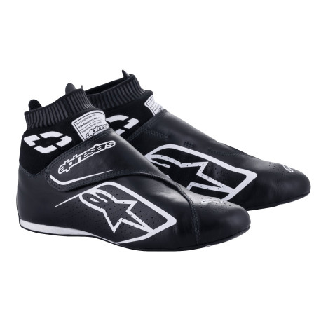 Обувки FIA race обувки Alpinestars Supermono V2, Черно/бяло | race-shop.bg