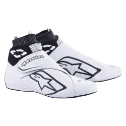 FIA състезателни обувки Alpinestars Supermono V2, бял/черен