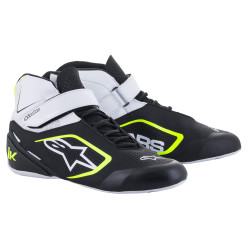 Обувки за картинг Alpinestars Tech-1 K V2, черен/бял/жълт