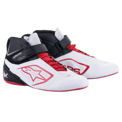 Обувки за картинг Alpinestars Tech-1 K V2, бял/черен/червен