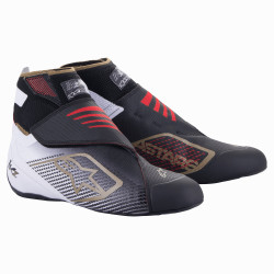 Обувки за картинг Alpinestars Tech-1 KZ V2, черен/бял/златен