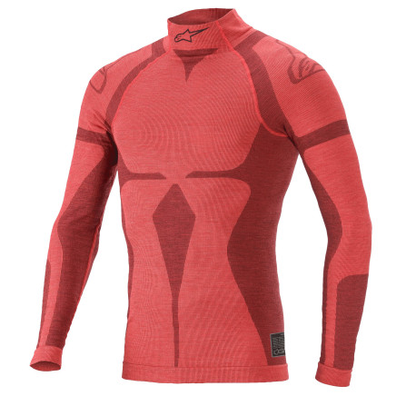 Бельо Alpinestars ZX Evo V2 Long Sleeve Top с FIA, Red/Dark Red | race-shop.bg
