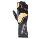 FIA състезателни ръкавици Alpinestars Tech-1 ZX V4 (външен шев), черен/флуо оранжев