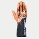 FIA ръкавици за картинг Alpinestars Tech-1 K V3 (външен шев), черен/оранжев/бял