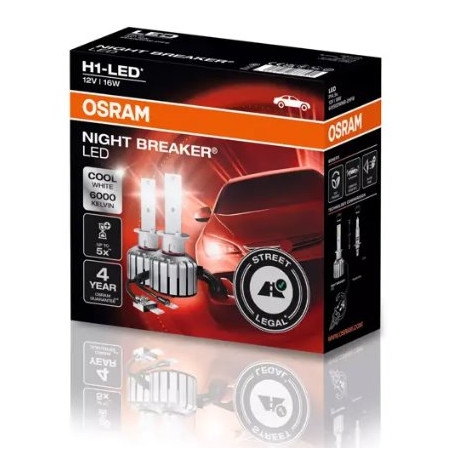 Крушки и ксенонови светлини Osram LED крушки NIGHT BREAKER H1 - street legal (2 бр) | race-shop.bg