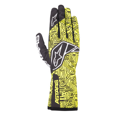 Ръкавици Race ръкавици Alpinestars Tech-1 K Race V2 Vertical, Yellow Fluo | race-shop.bg
