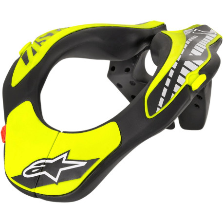 Предпазни яки за връта Alipnestars Youth Neck Support, Black/Yellow | race-shop.bg