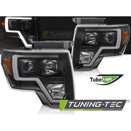 Осветление FORD F150 MK12 08-14 ТЪРБА СВЕТЛИНА ЧЕРЕН | race-shop.bg