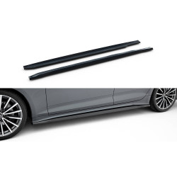 MAXTON DESIGN дифузьори за прагове на Audi A5 Sportback F5 Facelift, гланц черен