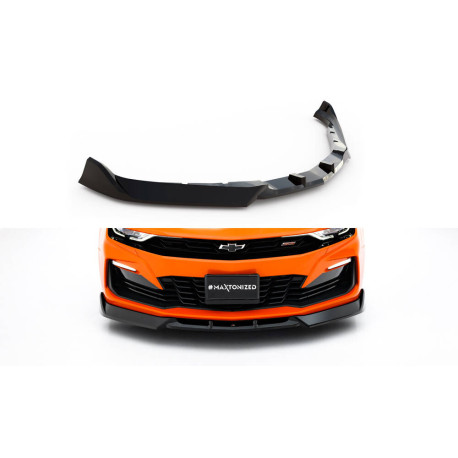 Бодикит и визуални аксесоари MAXTON DESIGN преден сплитер за Chevrolet Camaro SS Mk6 Facelift, гланц черен, V2 | race-shop.bg