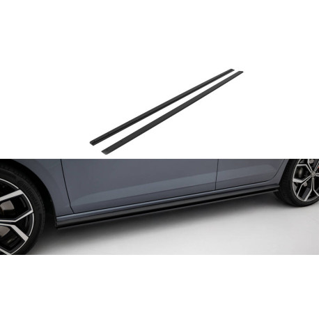 Бодикит и визуални аксесоари MAXTON DESIGN Street Pro дифузьори за прагове + клапи на Volkswagen Polo GTI Mk6 Facelift | race-shop.bg
