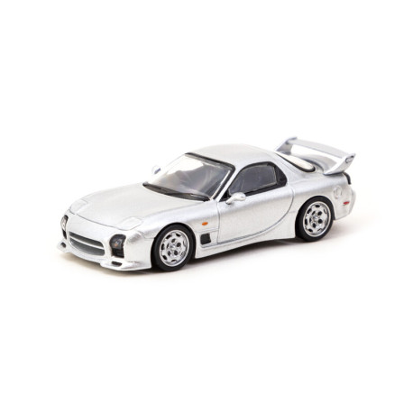 Модели автомобили Tarmac Works 1/64 - Mazda RX-7 FD3S Mazdaspeed A-Spec | Silver Stone Metallic | race-shop.bg