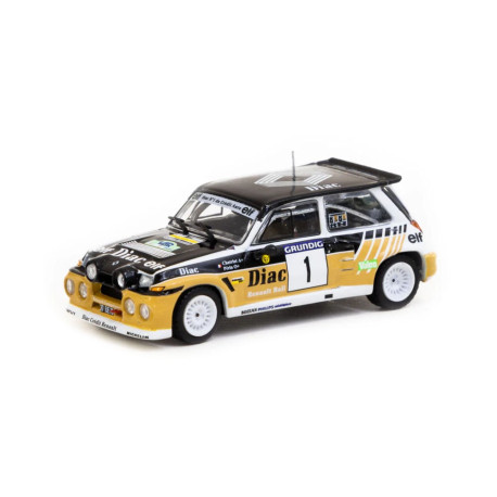 Модели автомобили Tarmac Works 1/64 - Renault 5 MAXI Turbo | Rallye du Var 1986 | race-shop.bg