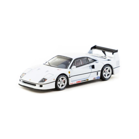 Модели автомобили Tarmac Works 1/64 - Ferrari F40 Lightweight | White | race-shop.bg