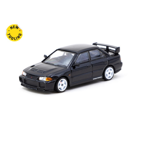 Модели автомобили Tarmac Works 1/64 - Mitsubishi Lancer GSR Evolution III | Black | race-shop.bg