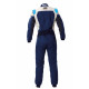 Гащеризони FIA race suit OMP FIRST EVO my2025 navy blue/cyan | race-shop.bg