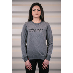 Дамски пуловер MAXTON DESIGN, сив