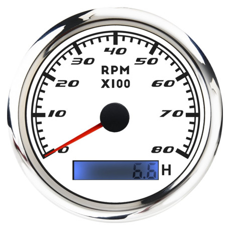 Уреди RACES Marine Уред RACES Marine WHITE - Оборотомер (0-8000RPM) | race-shop.bg
