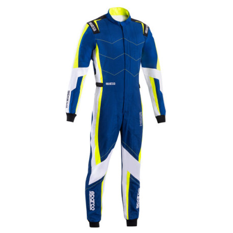 Гащеризони CIK-FIA гащеризон за картинг SPARCO Kerb Advanced K48, син/флуо/жълт | race-shop.bg