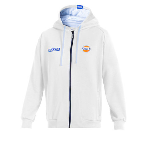 Якета и суичъри Sparco Gulf Hooded Суичър, бял | race-shop.bg