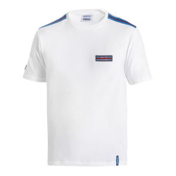 Тениска SPARCO MARTINI RACING Top Stripes, бял