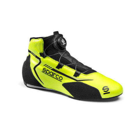 Обувки FIA състезателни обувки Sparco RAPID, флуо жълт/черен | race-shop.bg