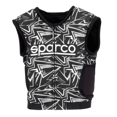 Предпазни яки за връта Sparco SJ Pro K-3 Яке с протектор ,черно/бяло | race-shop.bg